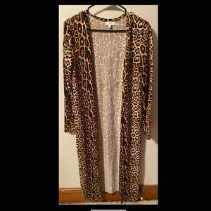Leopard Duster/Cardigan